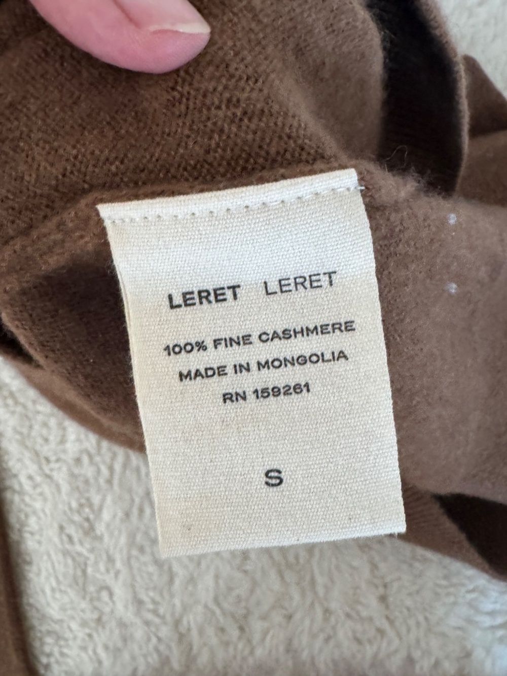 Leret Leret No 43 Cashmere Crewneck Sweater - Picture 5 of 5